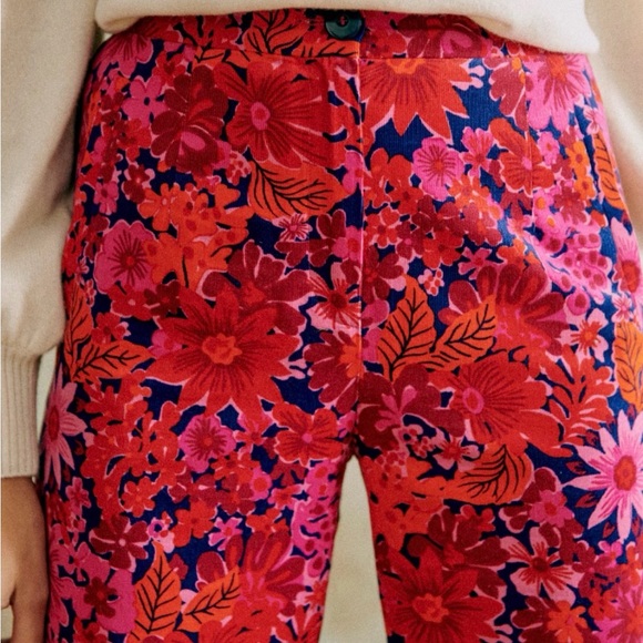 NAT SEZANE FR 34, US 2 Martin corduroy pant,Fuchsia Floral, 100% cotton - Picture 2 of 11